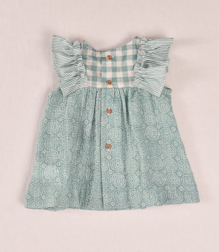 Vestido Vichy combinado Jose Varón