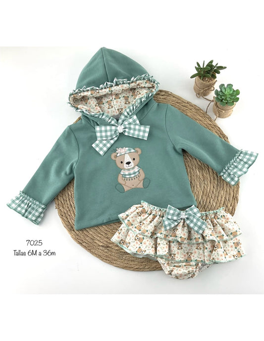 Conjunto niña osito