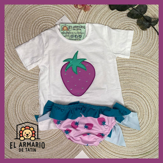 Conjunto de baño fresas