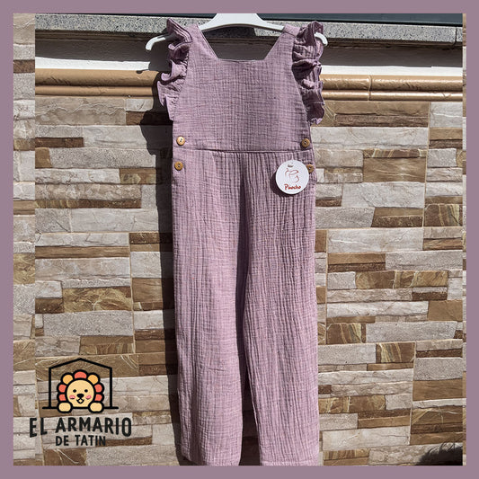 Mono de bambula en malva