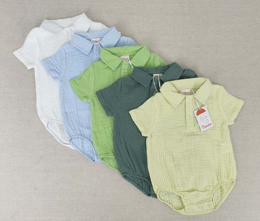 Pelele con cuello de polo