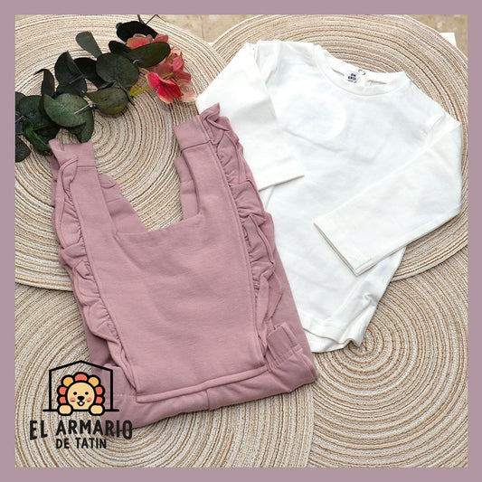 Mono malva con camiseta