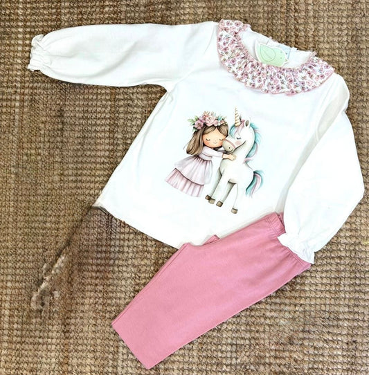 Conjunto de leggins unicornio
