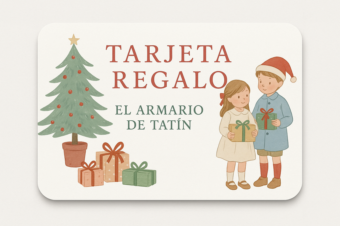 TARJETA DE REGALO NAVIDAD