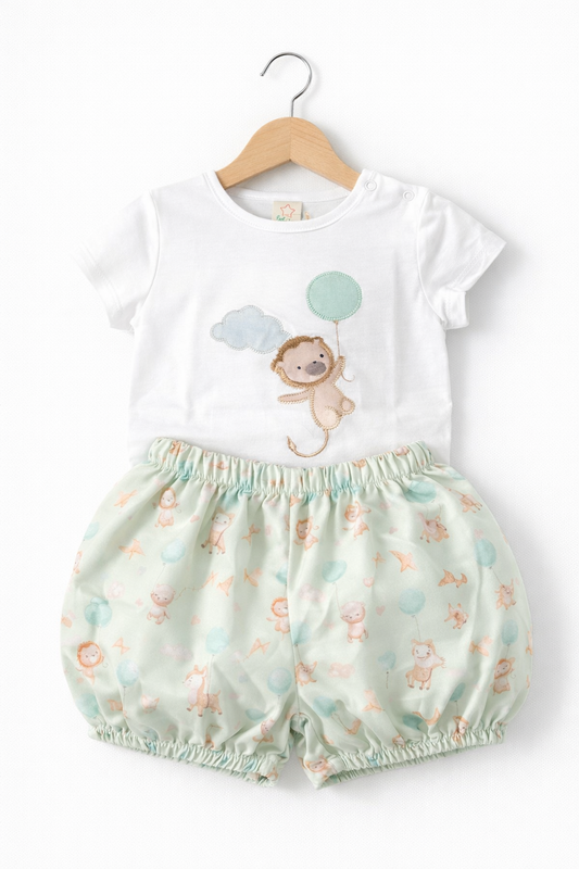 Conjunto leoncito con globos