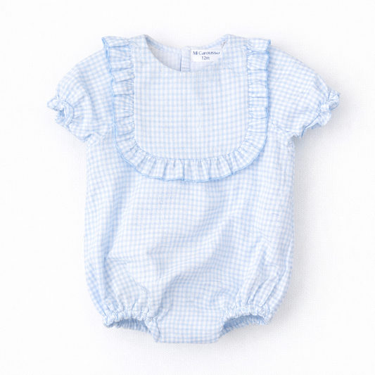 Pelele Vichy celeste