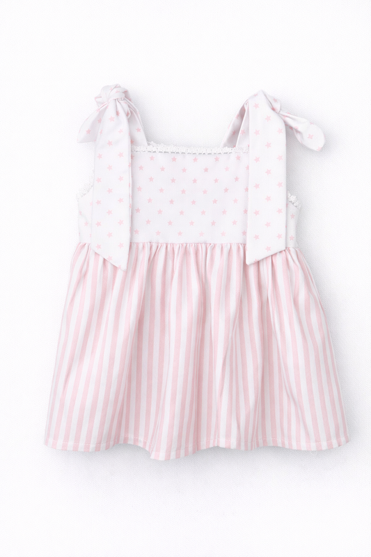 Vestido Rayas rosa