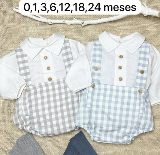 Conjunto Vichy Celeste