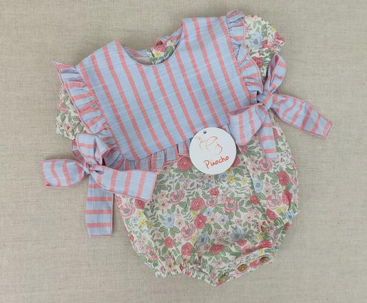 Pelele Nata y Fresa floral